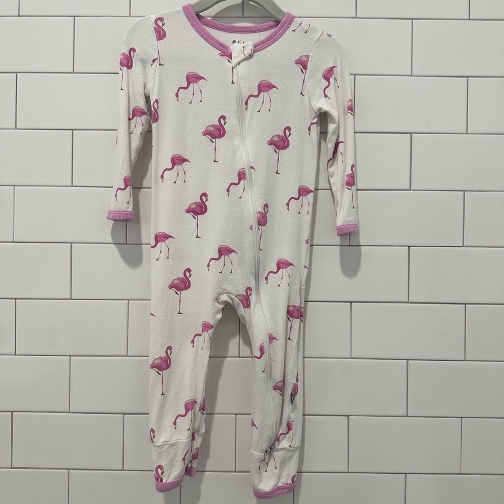 Kyte Baby Flamingo Zip Romper 18-24